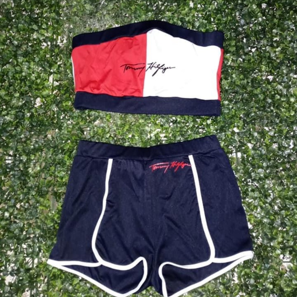 Nike , adiddas  and Tommy Hilfiger clothes